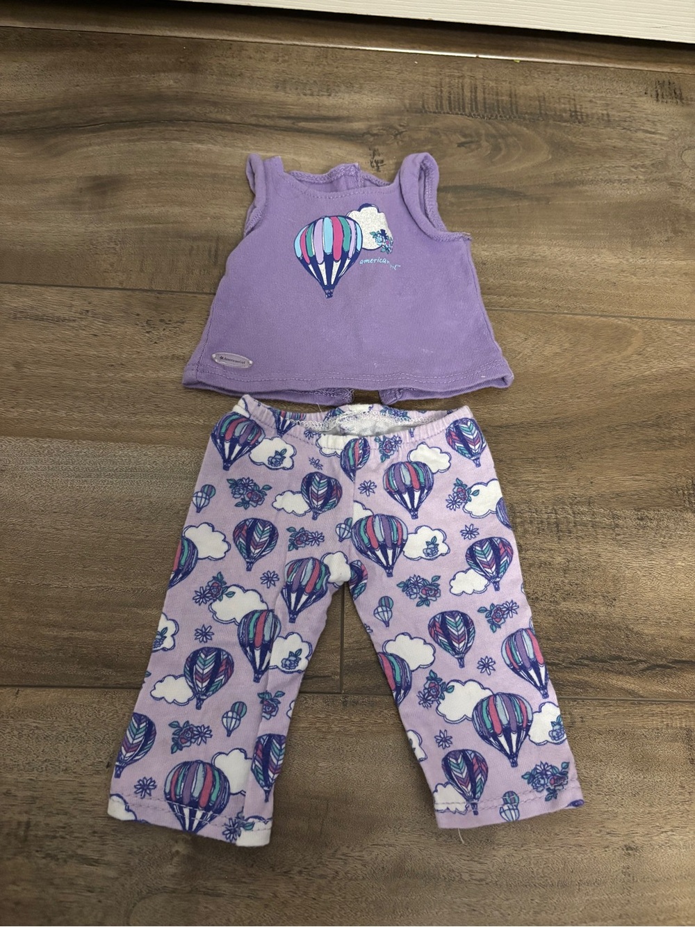 American Girl Doll Pajamas Capri Hot Air Balloon